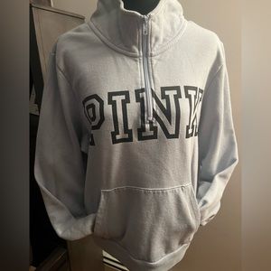 PINK 1/2 zip up sweater